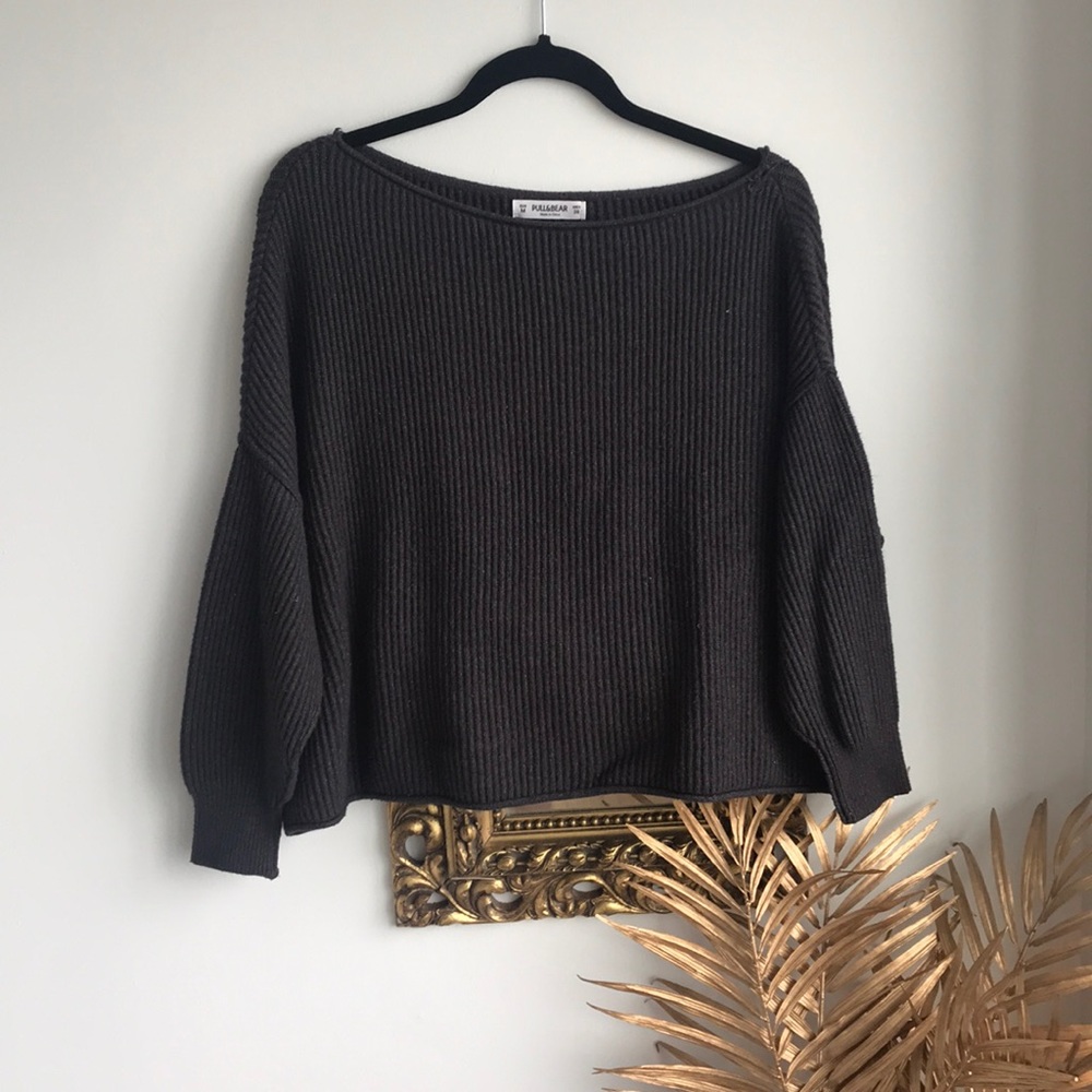 Oversized cropped-ish sweater